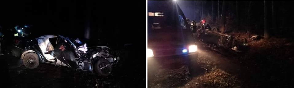 Stracił panowanie nad pojazdem i dachował
