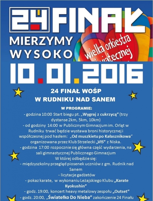 24 Finał WOŚP w Rudniku nad Sanem i Krzeszowie