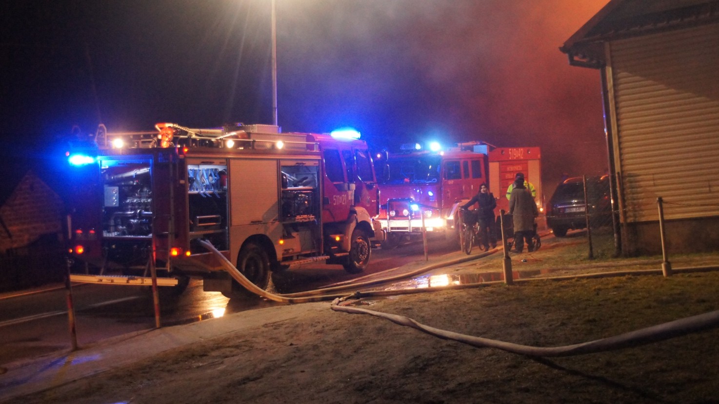 Obora spłonęła całkowicie