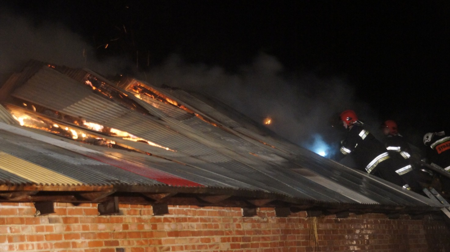 Obora spłonęła całkowicie