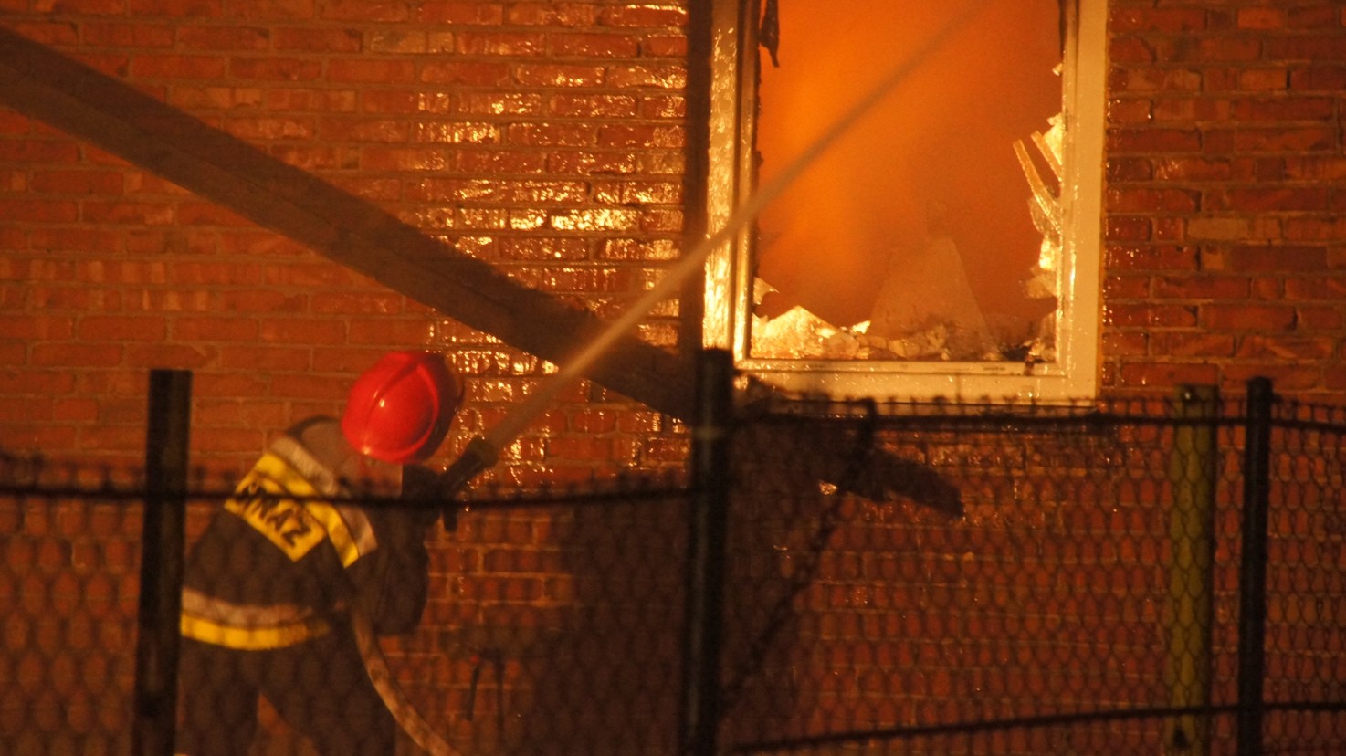 Obora spłonęła całkowicie