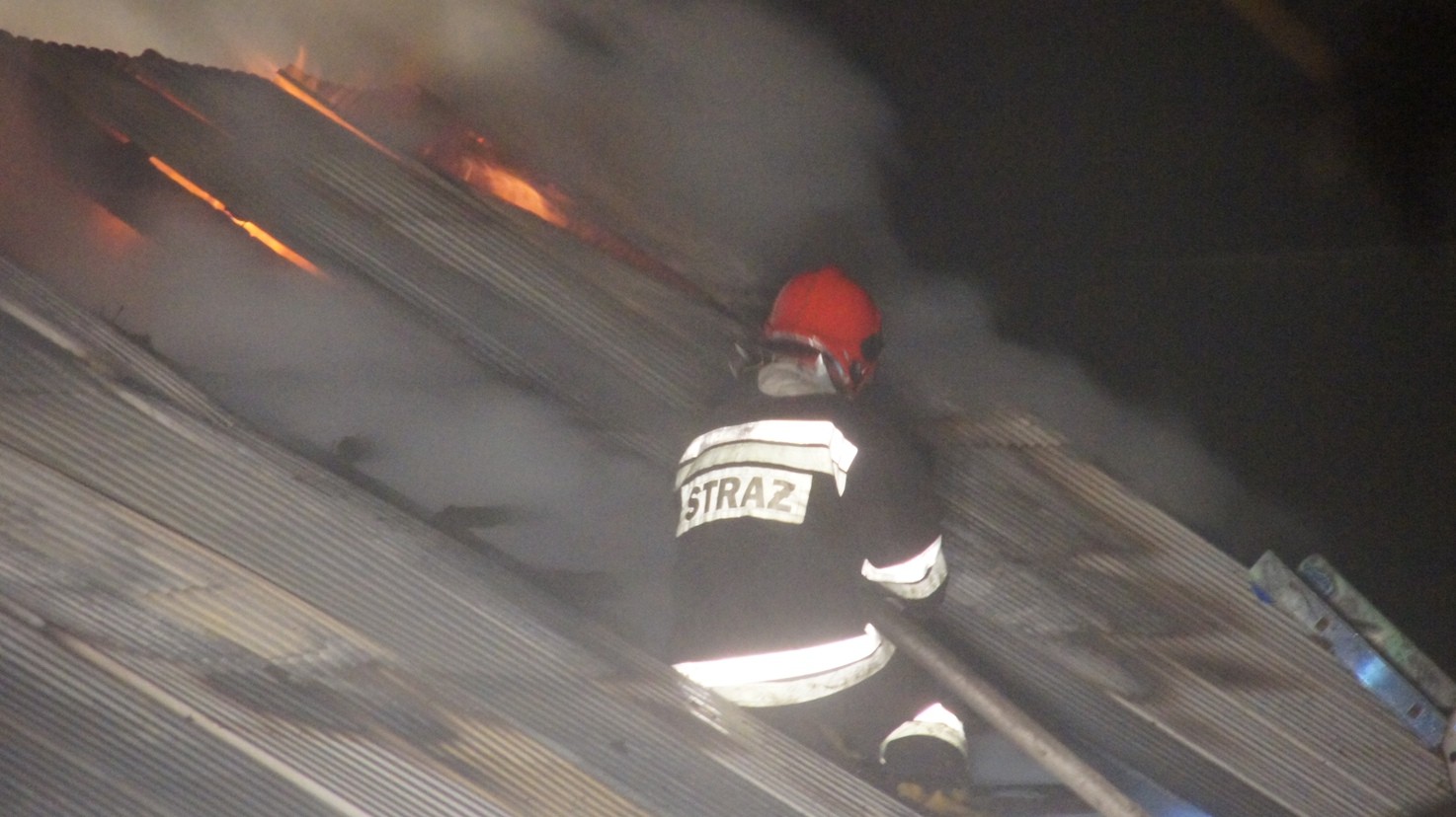 Obora spłonęła całkowicie