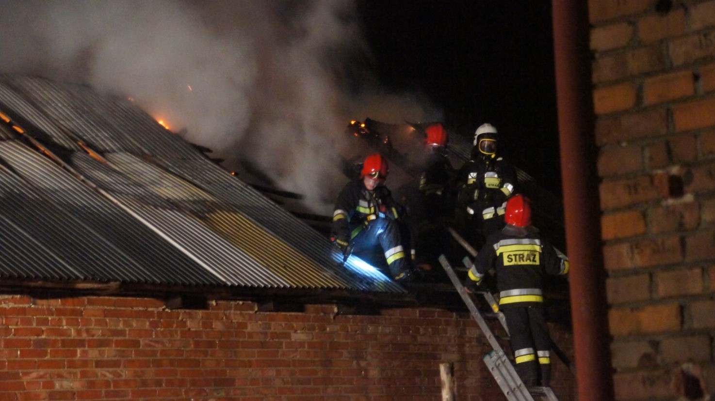 Obora spłonęła całkowicie