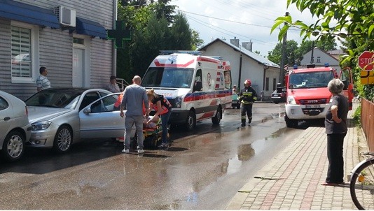 Wypadek w Ulanowie