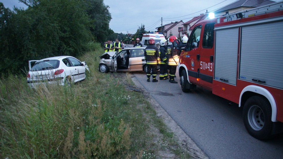 Czołowe zderzenie w Rudniku nad Sanem