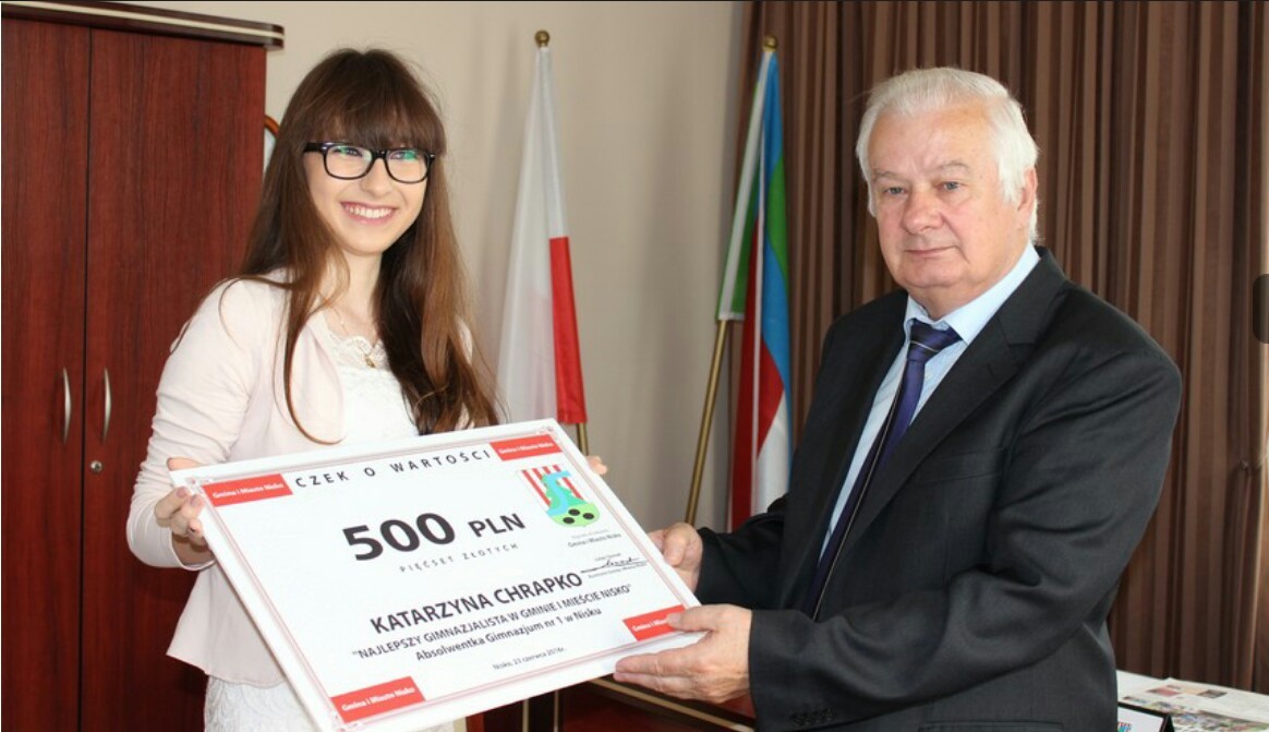 Kasia Chrapko najlepsza wśród gimnazjalistów