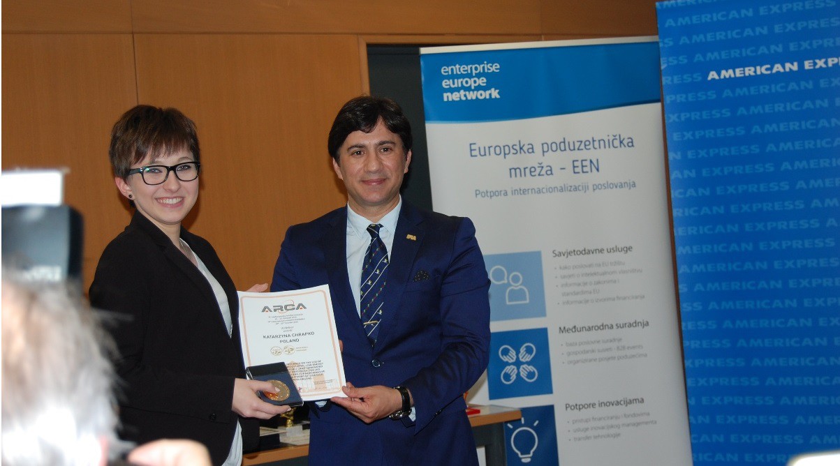 Złoty medal Katarzyny Chrapko na prestiżowej wystawie wynalazków ?ARCA 2016