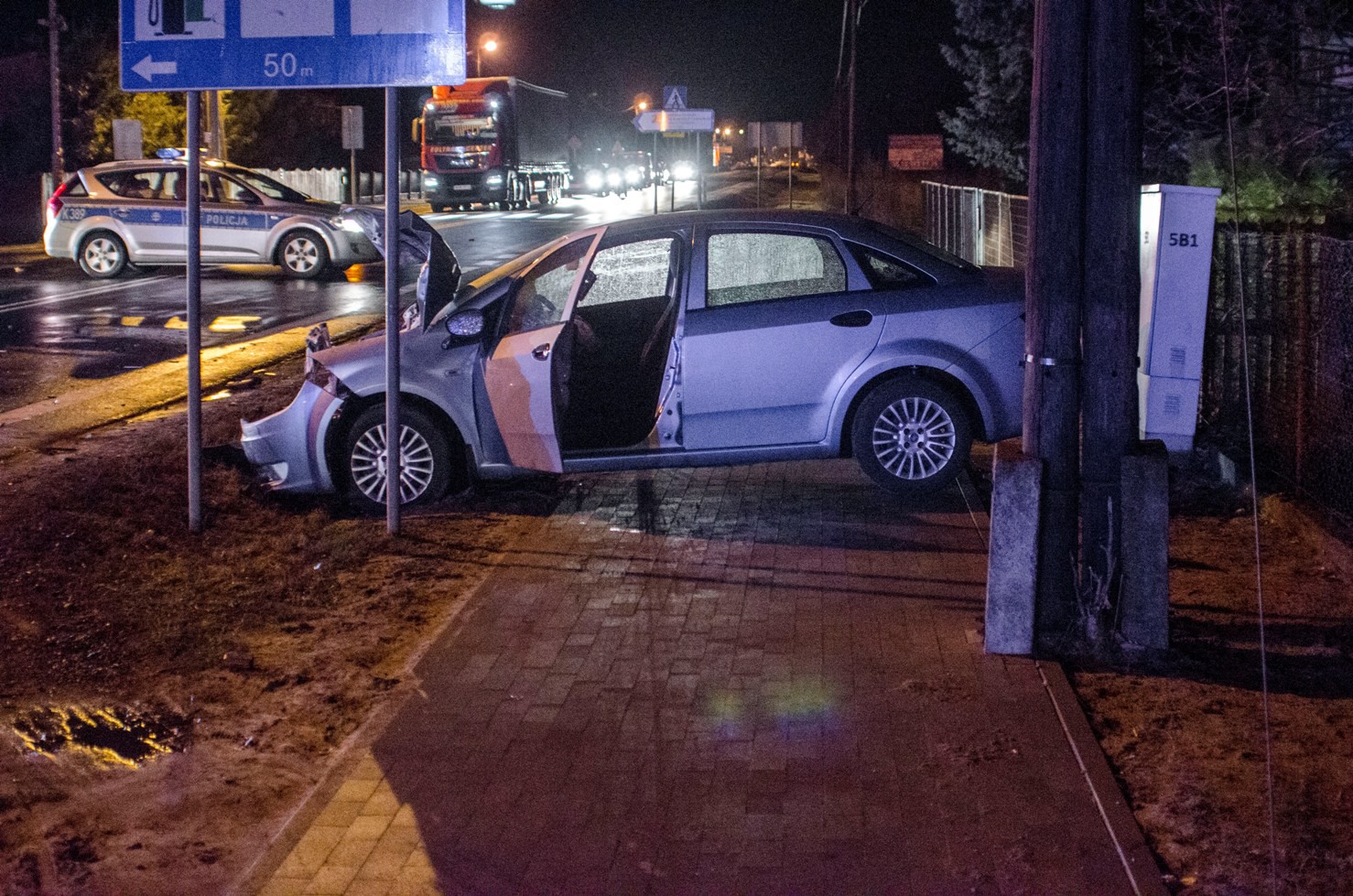 Wypadek autobusu na DK 19 ? trzy osoby ranne