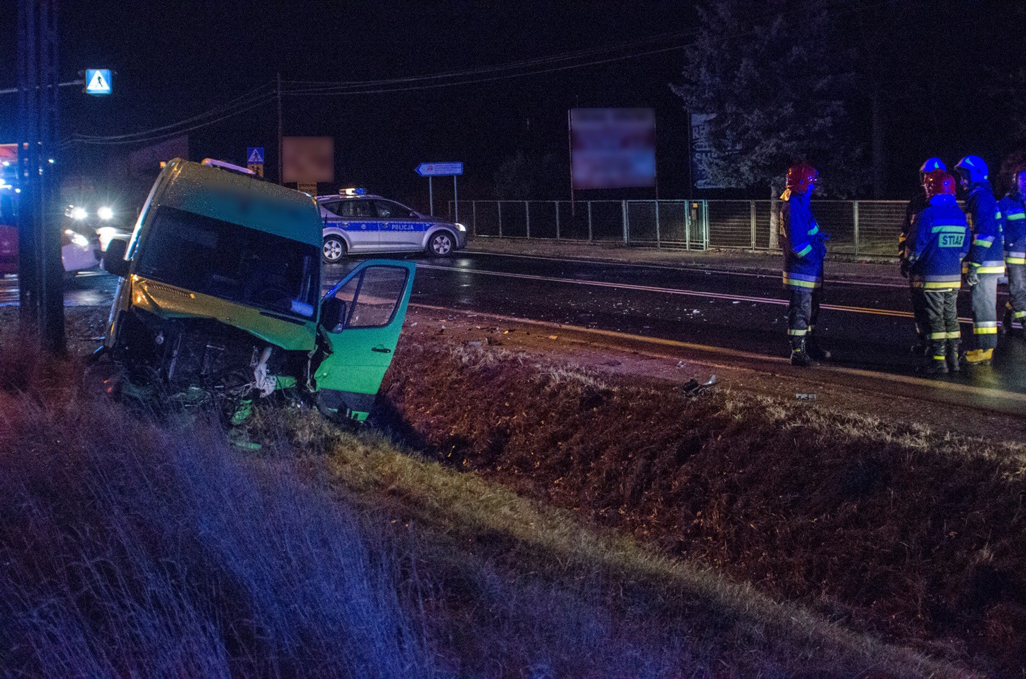 Wypadek autobusu na DK 19 ? trzy osoby ranne