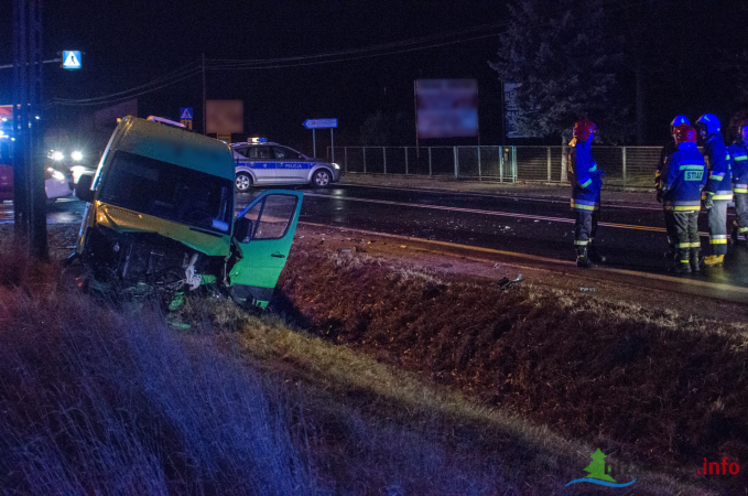 Wypadek autobusu na DK 19 ? trzy osoby ranne