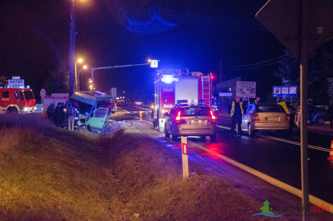Wypadek autobusu na DK 19 ? trzy osoby ranne