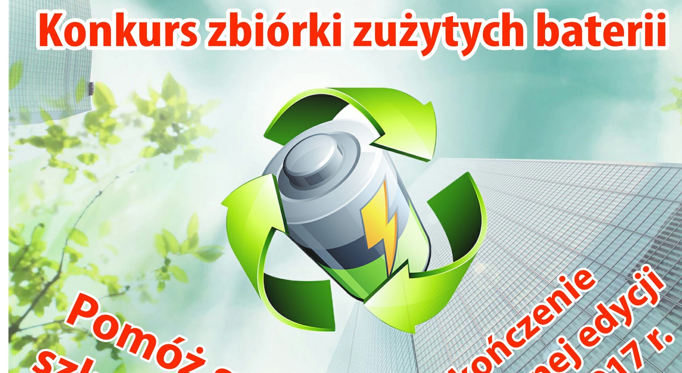 Powiatowy KONKURS zbiórki zużytych baterii