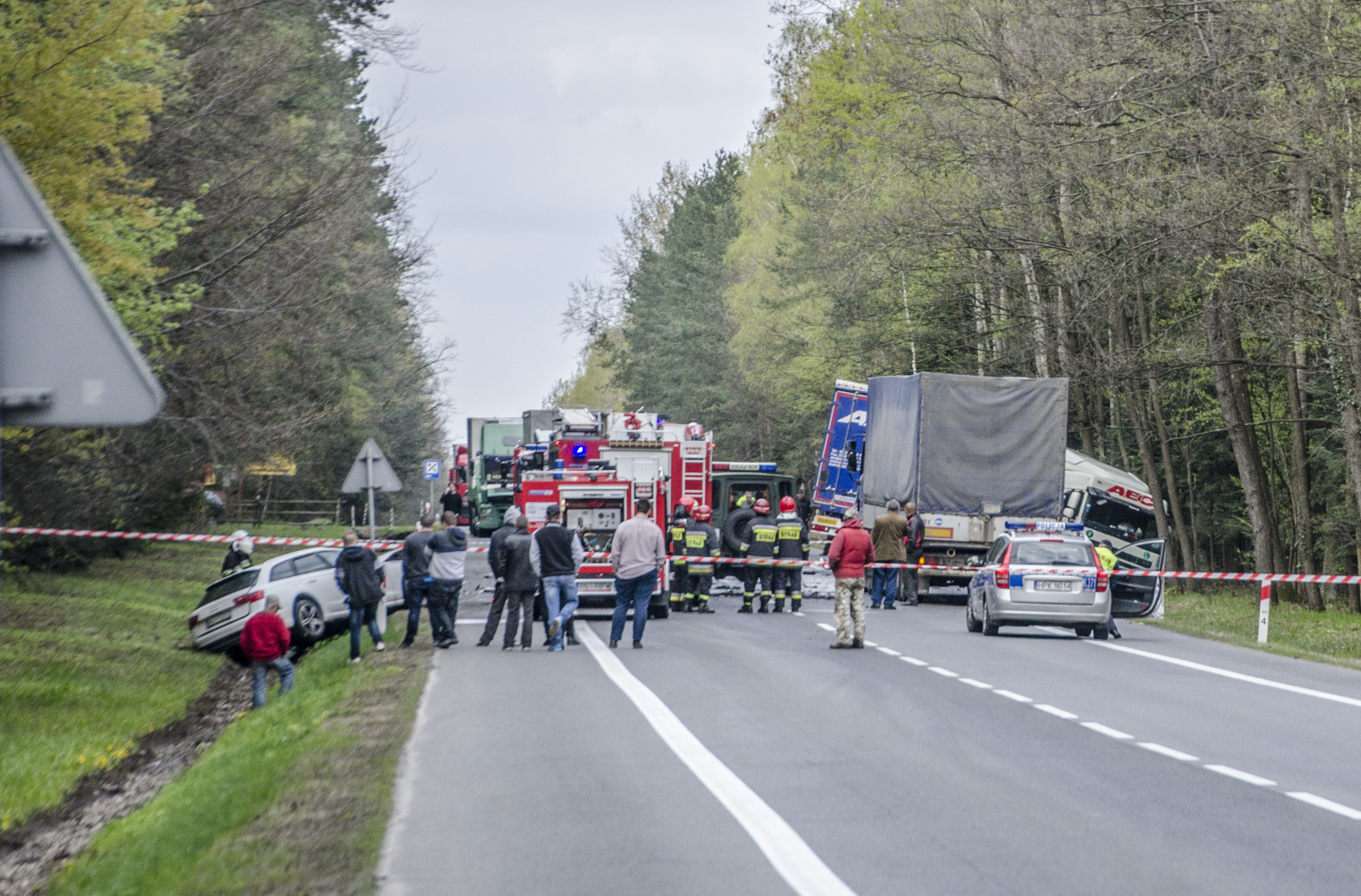 Wypadek na DK19. Droga była zablokowana 6h