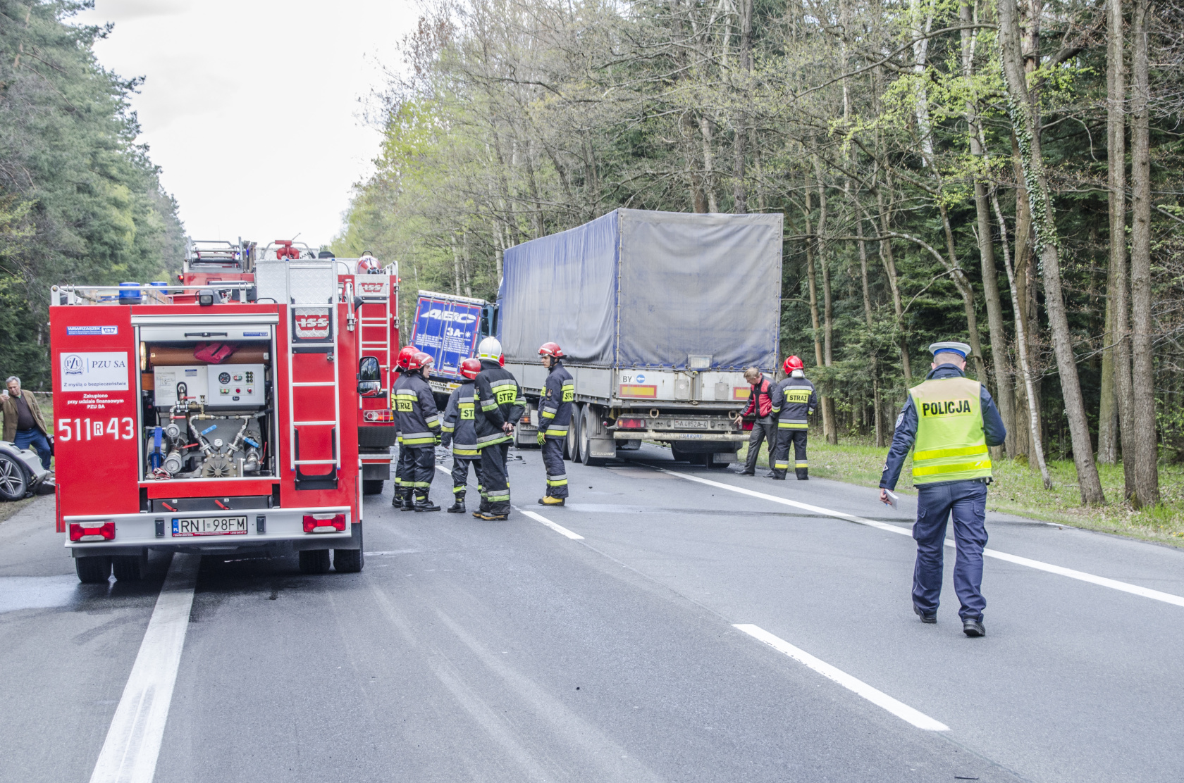 Wypadek na DK19. Droga była zablokowana 6h