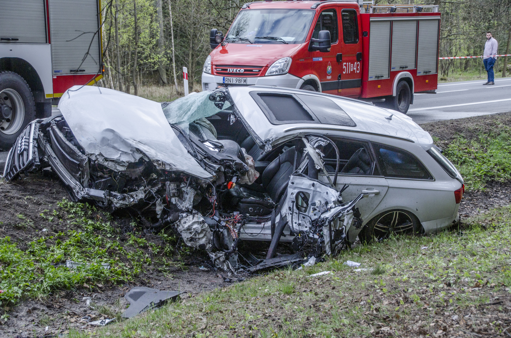 Wypadek na DK19. Droga była zablokowana 6h