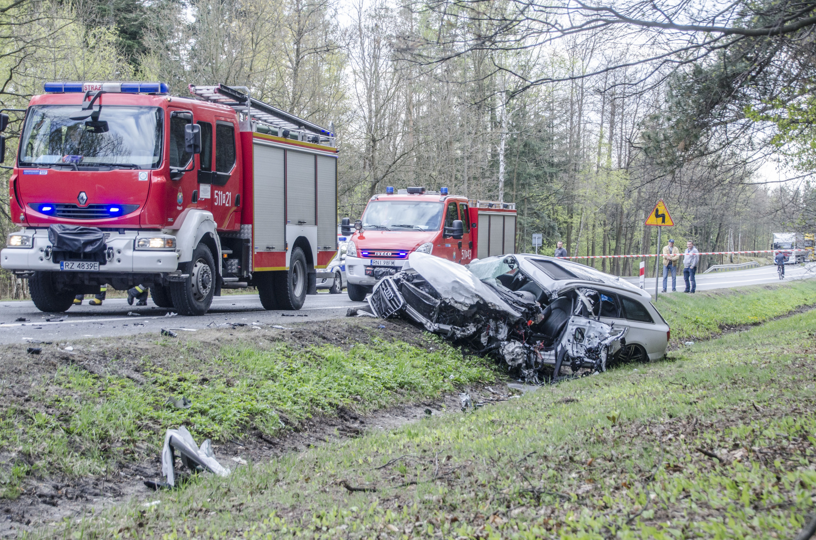 Wypadek na DK19. Droga była zablokowana 6h