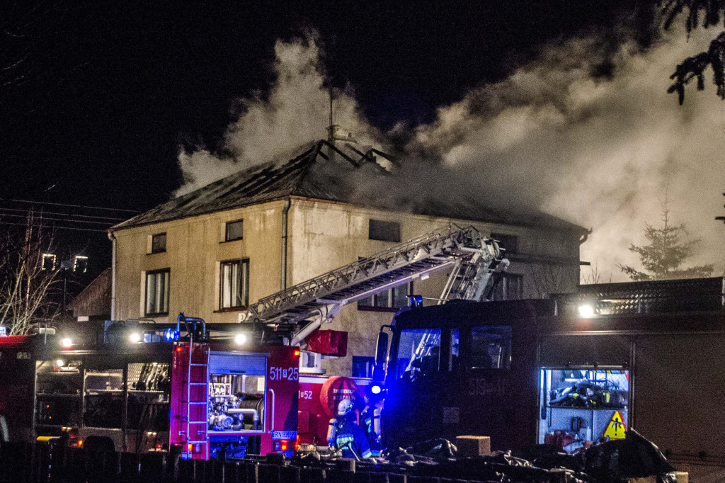 Pożar domu mieszkalnego w Rudniku