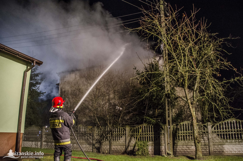 Pożar domu mieszkalnego w Rudniku