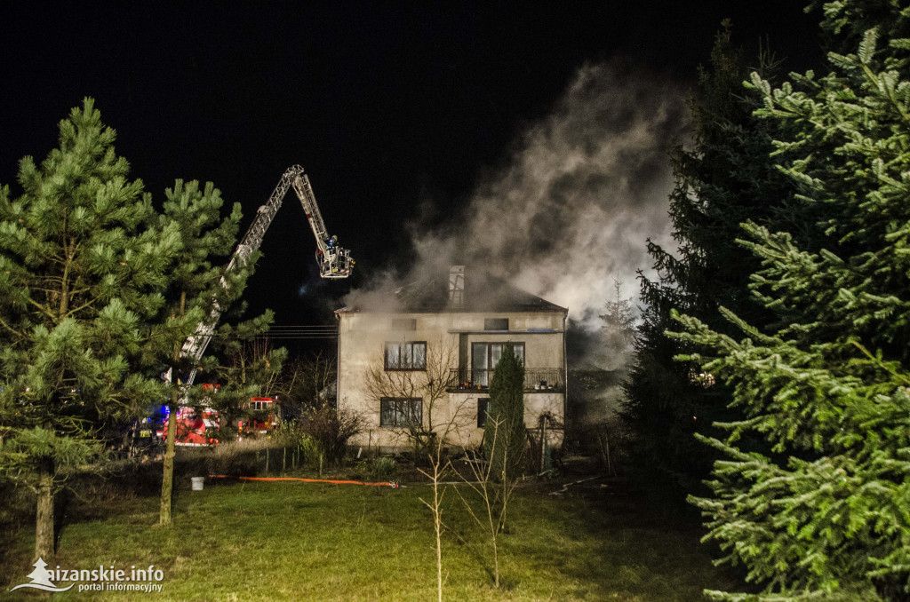 Pożar domu mieszkalnego w Rudniku