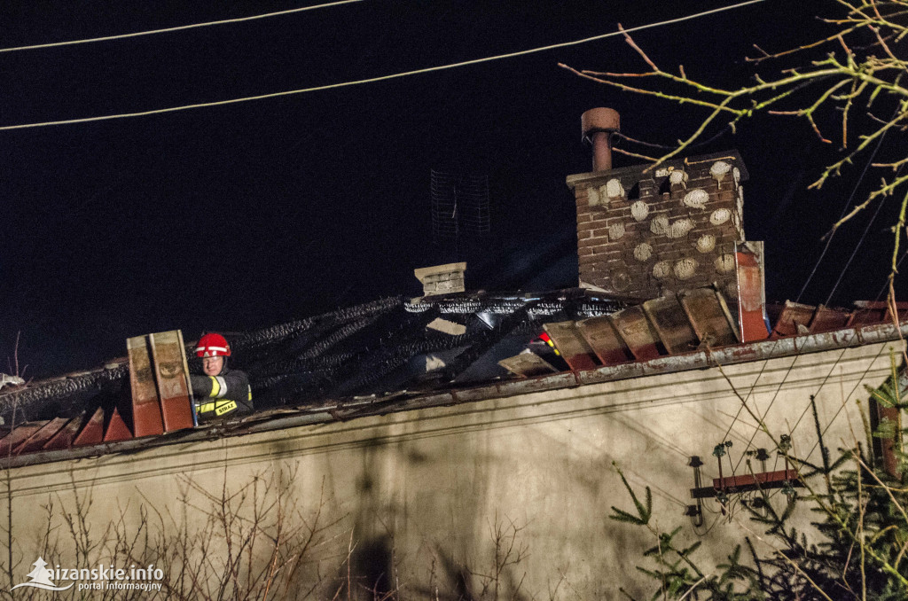 Pożar domu mieszkalnego w Rudniku