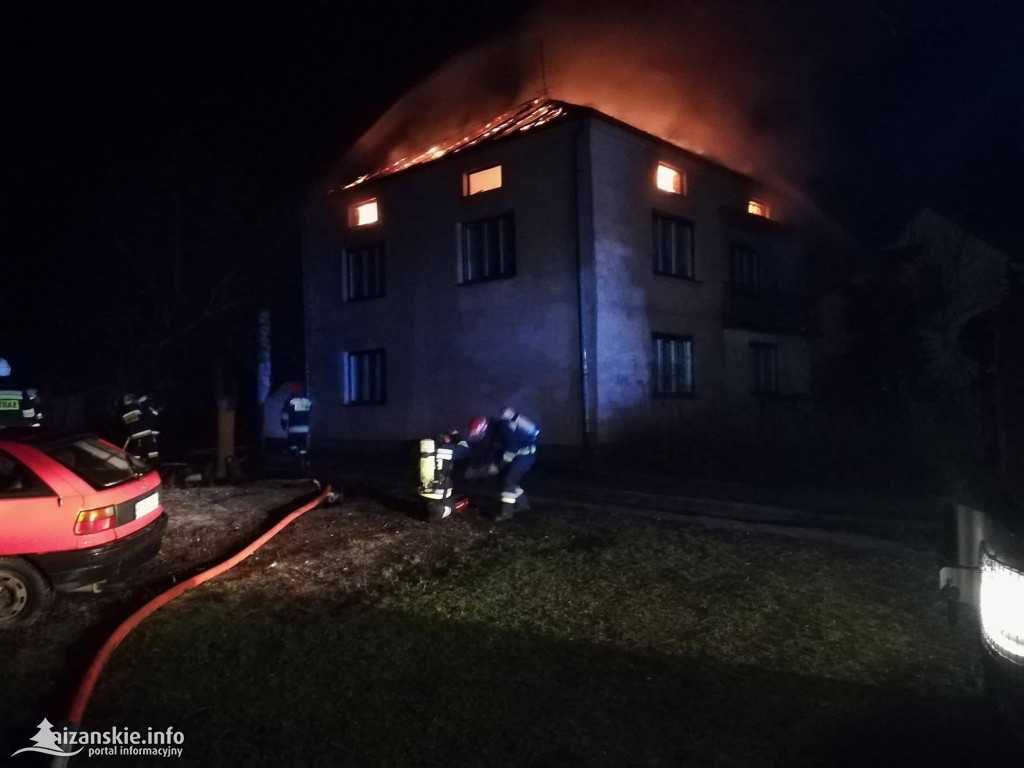 Pożar domu mieszkalnego w Rudniku