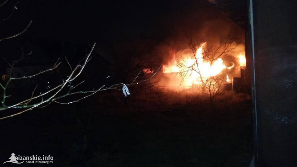 Pożar domu mieszkalnego w Rudniku