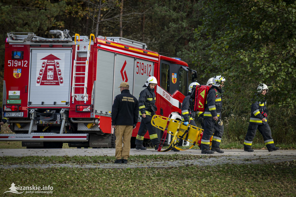 Ćwiczenia strażaków PSP i OSP na zalewie w Jarocinie