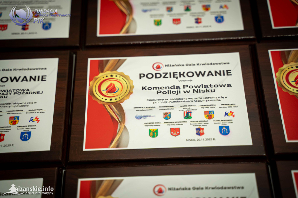 III Niżańska Gala Krwiodawstwa.