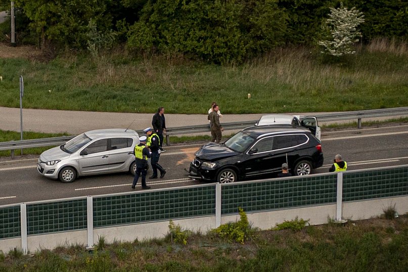 Wypadek na obwodnicy wywołał sparaliż