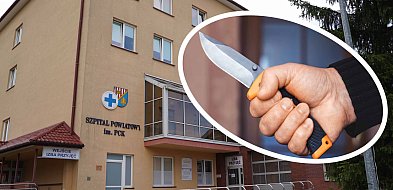 Z nożem w ręku groził personelowi szpitala!-10951