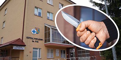 Z nożem w ręku groził personelowi szpitala!-10951