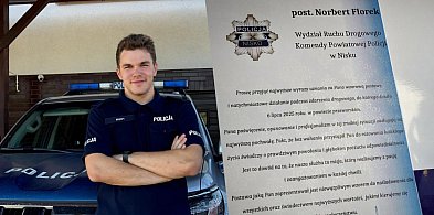 Policjant w drodze do pracy udzielił pomocy poszkodowanemu-11042