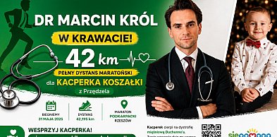 Rzeszowski lekarz przebiegnie maraton dla Kacperka z Przędzela