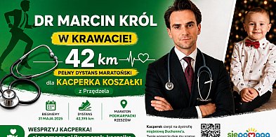 Rzeszowski lekarz przebiegnie maraton dla Kacperka z Pr