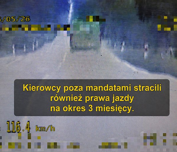 Czterech kierowców straciło prawa jazdy w 2h