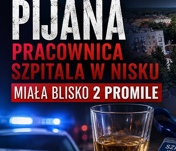 Blisko 2 promile u pracownicy szpitala w Nisku.