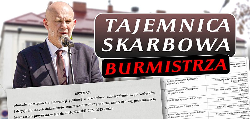 Burmistrz odmawia ujawnienia powodów umorzeń podatków