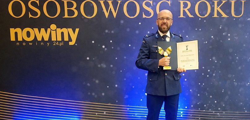 Dzielnicowy z Rudnika nad Sanem "Osobowością roku"