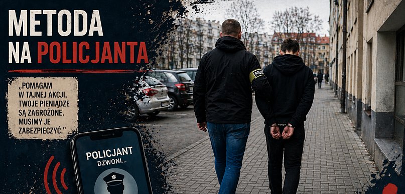 15-latek zatrzymany z udział w "metodzie na policjanta" w Jarocinie