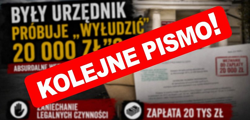 Były urzędnik ponownie wzywa redakcję