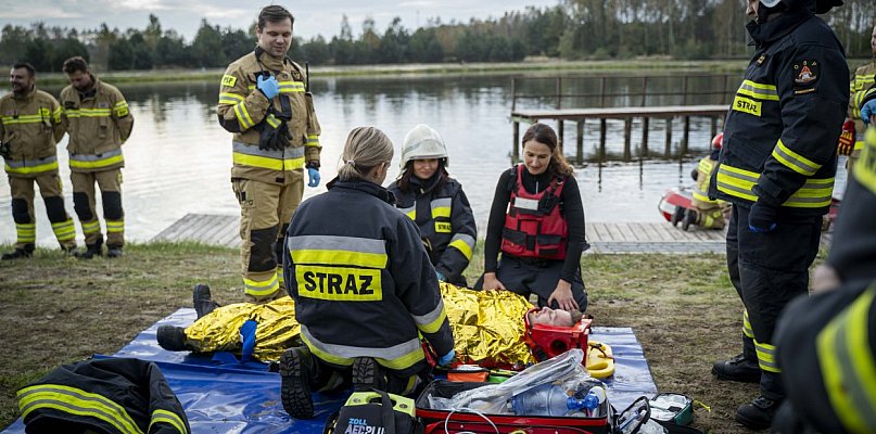Ćwiczenia strażaków PSP i OSP w Jarocinie - 11487