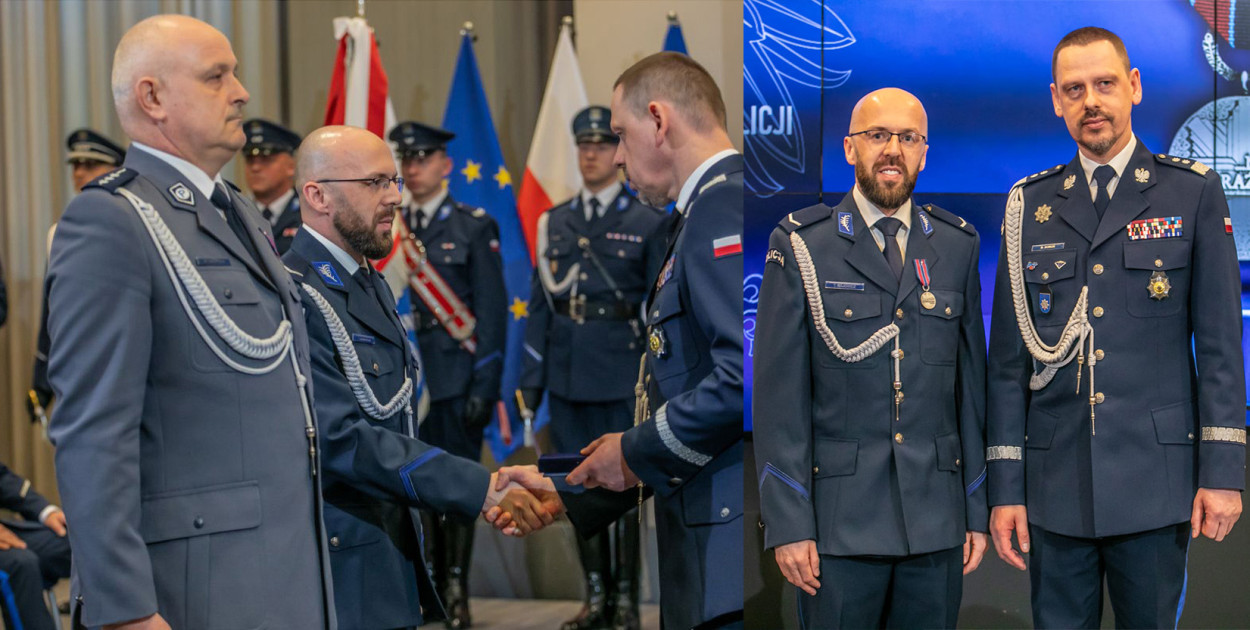 Policjanci z Rudnika odznaczeni medalem za odwagę