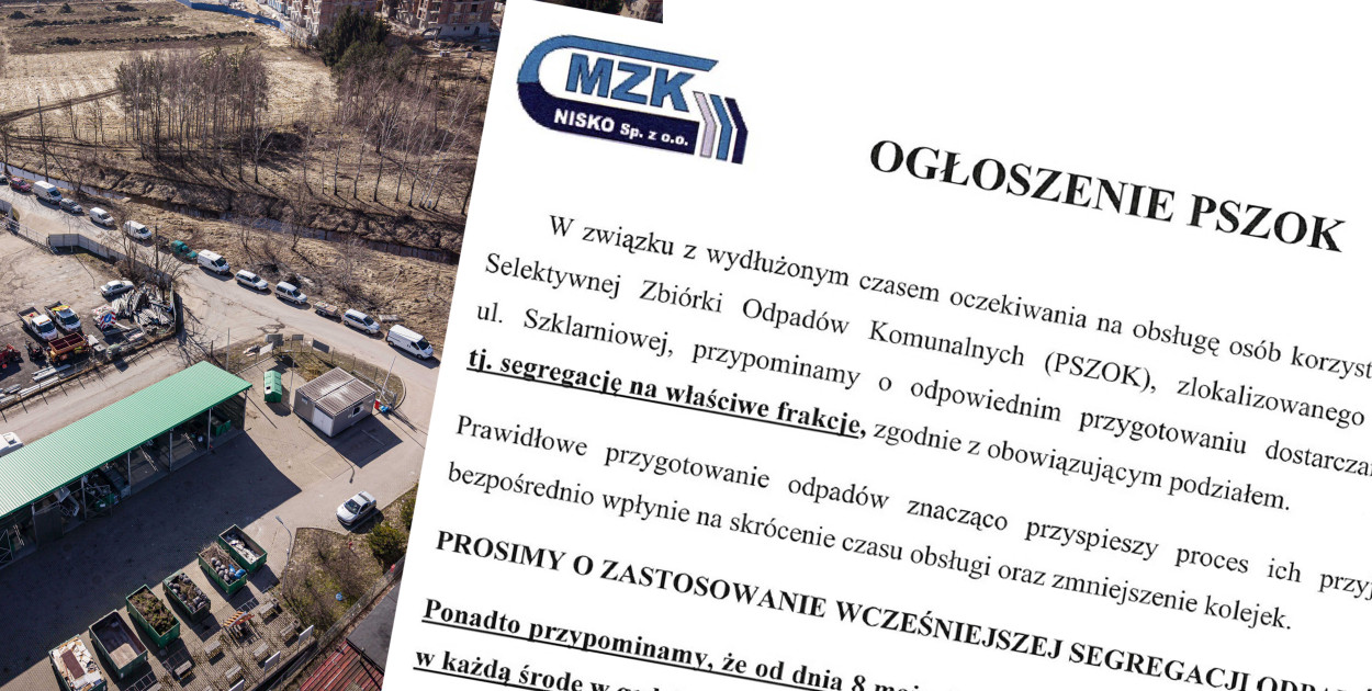 PSZOK w Nisku zmienia zasady funkcjonowania!